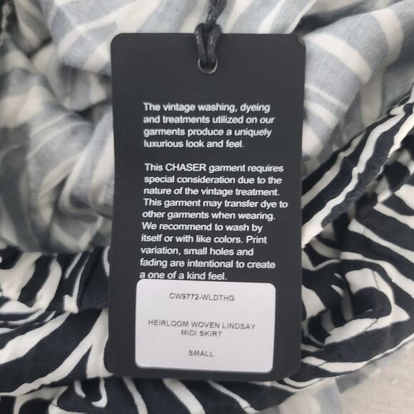 #464 BLUE. Chaser "Lindsey wild thing midi" skirt - Picture 12 of 13